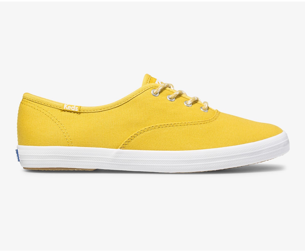 Basket Keds Femme Jaune - Champion Solids - 075-MQIBSN